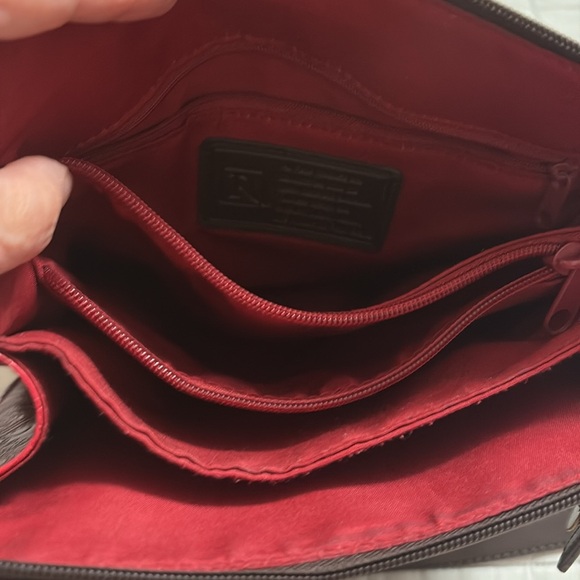 Relic Red Embossed Bag with lots of Compartments - Picture 5 of 8